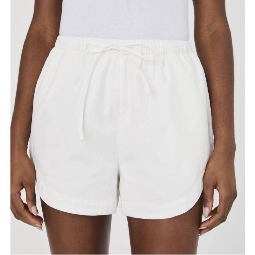 French Connection Alexis White Cream High Waist Shorts